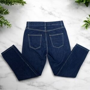 CURRENT/ELLIOT The Vintage Cropped Indigo Slim Dark Wash Blue Jeans Size 26